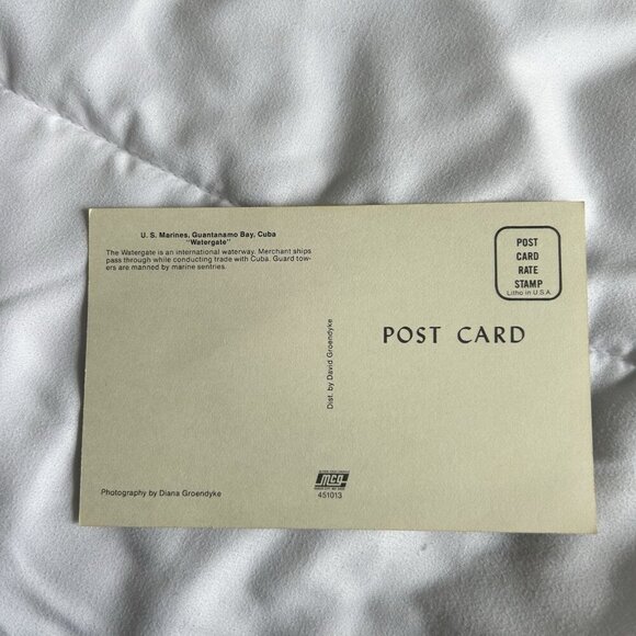 3 Vintage 80s Postcards Guantanamo Bay Cuba United States Naval Base Watergate - Picture 5 of 7